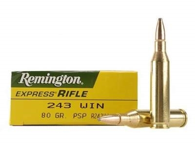Ammo - 243W Remington 80gn PSP