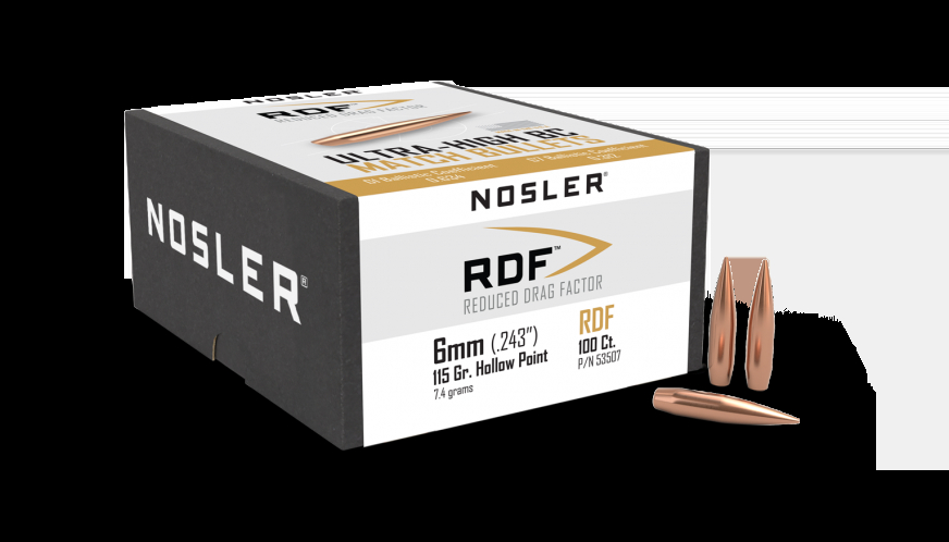 Proj - 6mm - Nosler 115gr RDF HPBT / 100pk