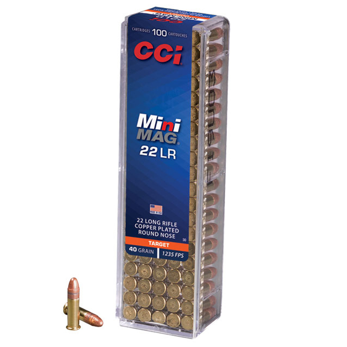 Ammo - 22LR - CCI 40gr Copper-Plated RN Mini Mag / 100pk