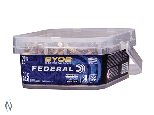 Ammo - 22LR Fed 36gr BYOB High Velocity HP / 825