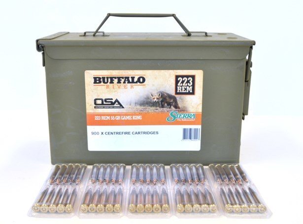 Ammo - 223 Rem - ADI 55gr Sierra GameKing / 900pk Can