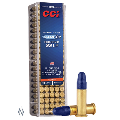 Ammo - 22LR - CCI Clean Blue 40gr Standard Velocity / 100pk