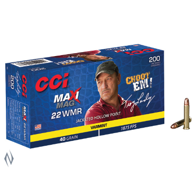 Ammo - 22WMR CCI 40gr HP Maxi Mag / 200pk