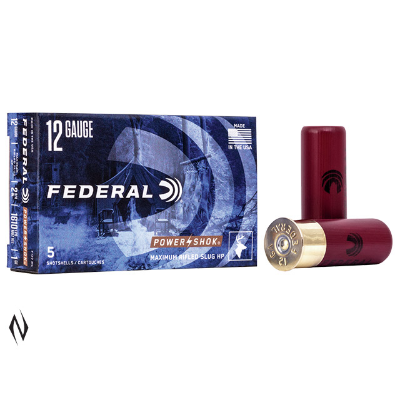 Ammo - 12ga - Federal 1oz HP Rifled Slug / 5pk