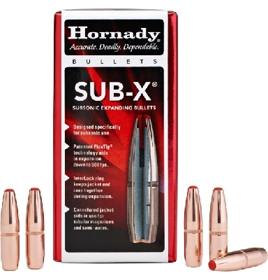 Proj - 30Cal - Hornady 190gr SUB-X / 100pk