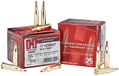 Ammo - 17 Hornet - Hornady 20gr VMax / 25pk