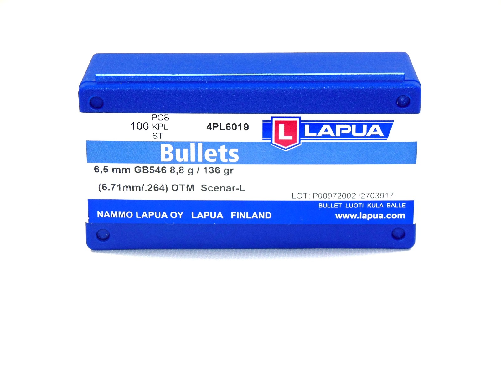 Proj - 6.5mm - Lapua 136gr Scenar-L / 100pk