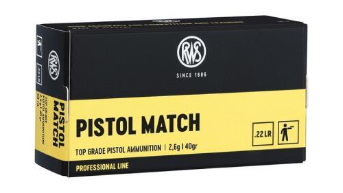 Ammo - 22LR RWS 40gr Pistol Match / 50PK