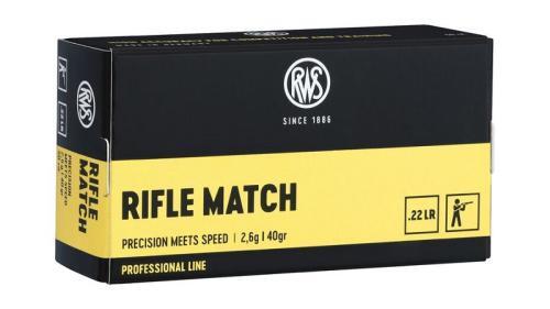 Ammo - 22LR RWS 40gr Rifle Match / 50pk