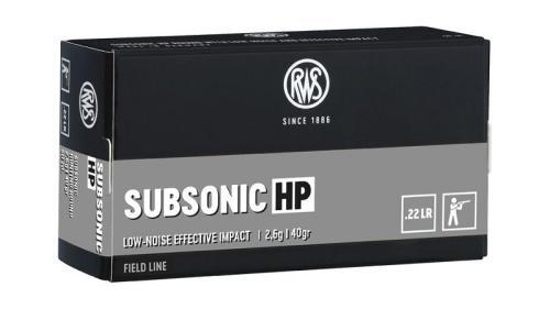 Ammo - 22LR RWS 40gr Subsonic HP / 50pk