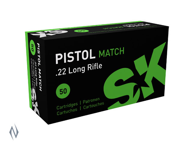 Ammo - 22LR - SK 40gr Pistol Match / 50pk