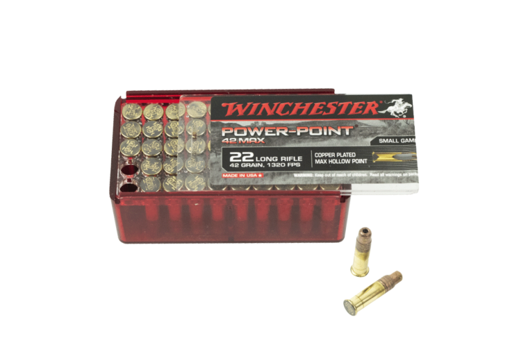 Ammo - 22LR - Winchester 42gr Power-Point Max HP Copper Plated / 50pk