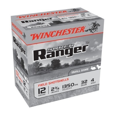 Ammo - 12ga - Winchester 32g #4 Super Ranger / 25pk