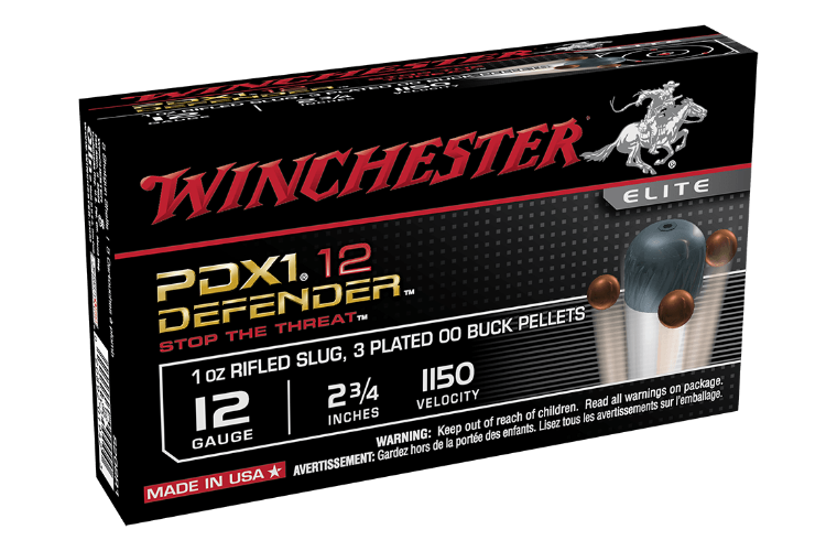 Ammo - 12ga - Winchester PDX1 Supreme Elite 1oz Slug 3x00 Buckshot / 10pk