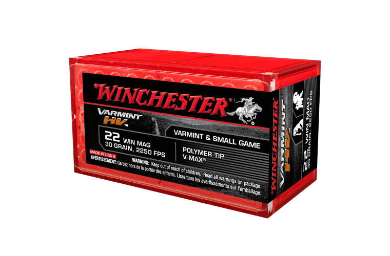 Ammo - 22WMR  - Winchester Varmint HV 30gr V-Max / 50pk