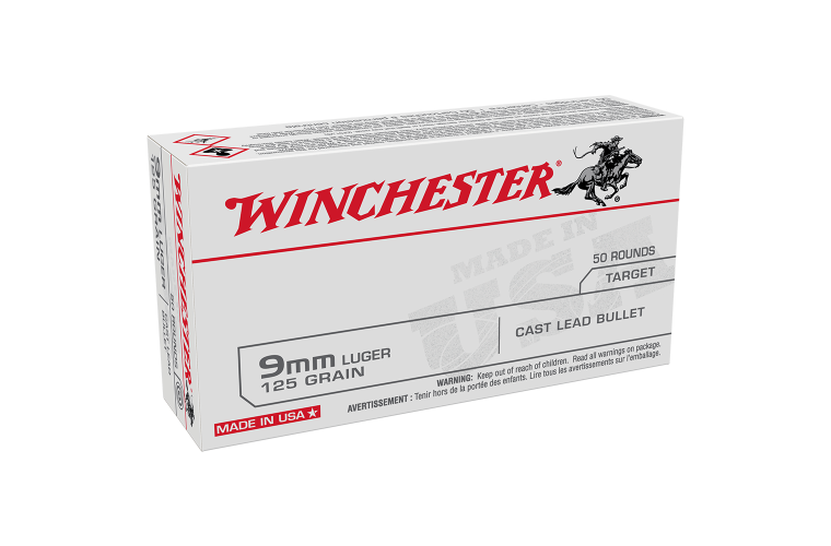 Ammo - 9mm - Winchester USA 125gr LRN Value Pack / 50pk
