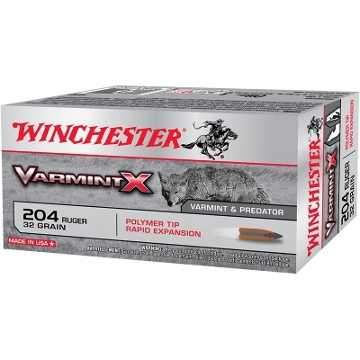 Ammo - 204Ruger - Winchester 32gr Varmint-X / 20pk