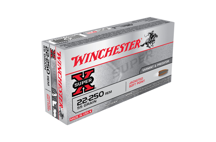 Ammo - 22-250Rem - Winchester 55gr Super-X / 20pk