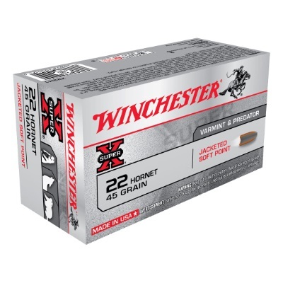 Ammo - 22 Hornet - Winchester 45gr Super-X / 50pk