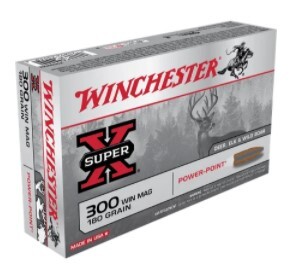 Ammo - 300 WinMag - Winchester 180gr Super X / 20pk