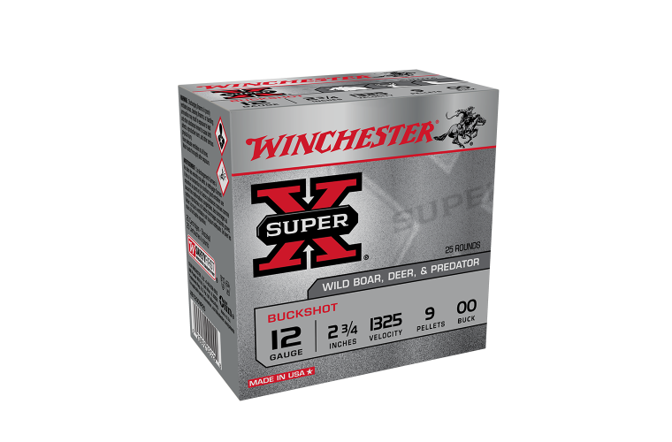 Ammo - 12ga - Winchester 00 Buckshot 9 Pellet / 25pk